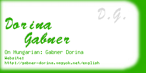 dorina gabner business card